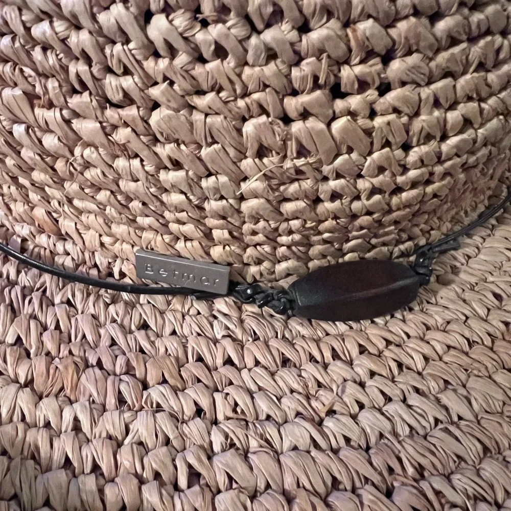 Betmar Tan Straw Hat with Pink Band - Picture 4 of 13